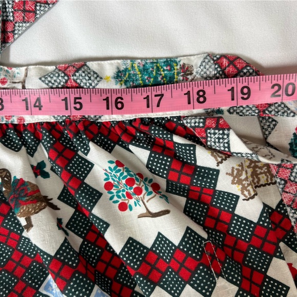 Vintage Reyn Spooner Christmas Kitchen Full Apron Hawaiian Print O/S Like New - Picture 16 of 16